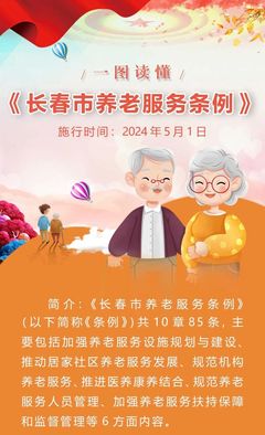 一圖讀懂《長春市養(yǎng)老服務(wù)條例》 健康咨詢服務(wù)成重點(diǎn)